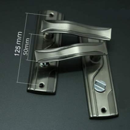 洗手间老式门锁BK木门门锁厕所卫生间浴室孔距单舌钥匙无锁体125