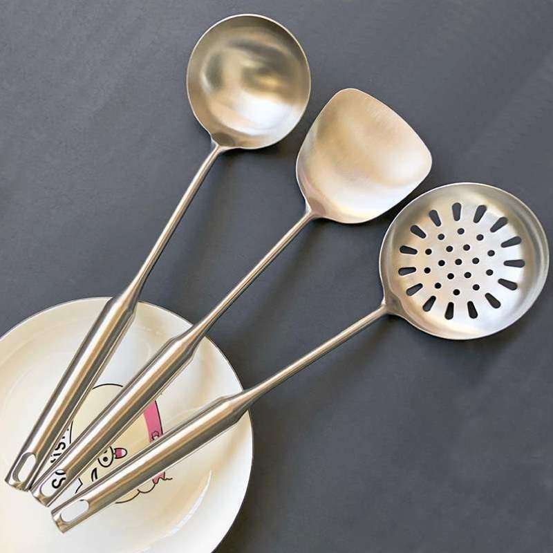 煎防烫铲一体全套汤勺厨具厨房漏勺不锈钢长柄套装锅铲炒勺家用子,厨房/烹饪用具,全套勺铲,淘宝优惠券,粉丝福利购,淘宝优惠卷
