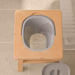 实木凳坐便椅子移动便厕改厕所马桶家用孕妇蹲坐便器坐凳子老年人