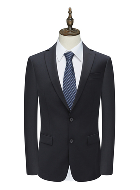 B1658鸟男式春秋西服 羊毛两粒扣后中开衩商务西装 213080