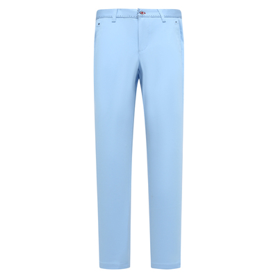 AB1229邦纳春秋厚度男式休闲裤 棉中腰修身商务休闲长裤 蓝色弹力