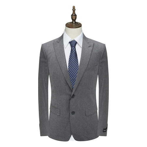 PL34皮春秋男式西服 羊毛两粒扣后中开衩商务西装外套 N4615220