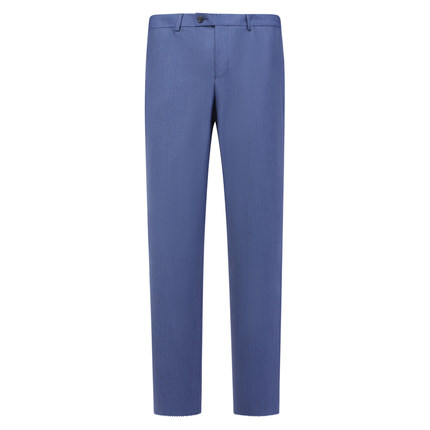 J1705鸟春秋款男式西裤 绵羊毛中腰修身商务休闲长裤 221666