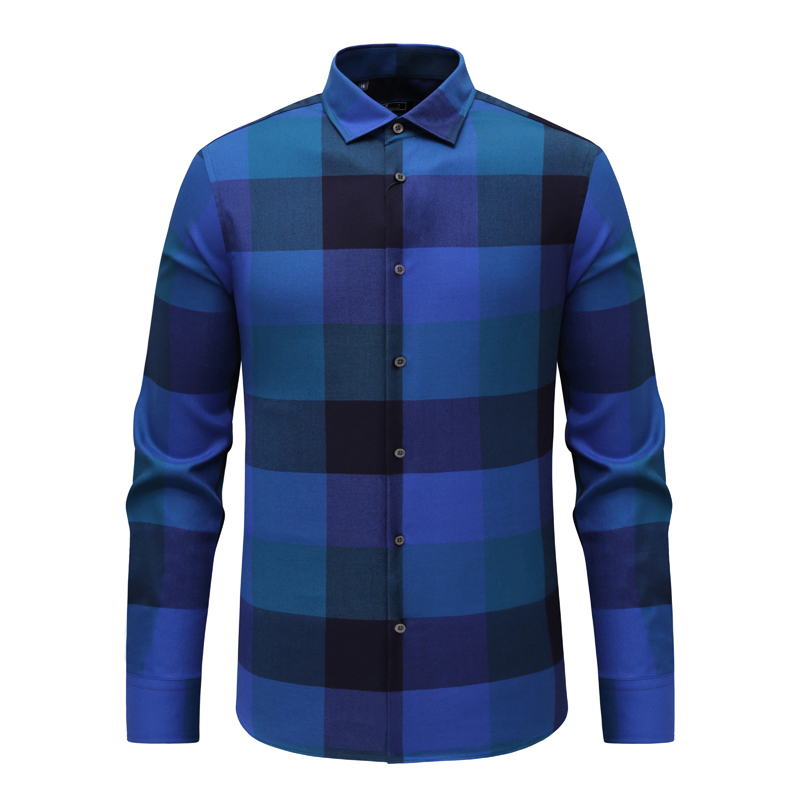 KL88凯LAI牌男式春秋长袖衬衫 羊毛百搭商务休闲上衣