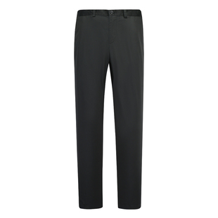 商务休闲长裤 棉中腰修身 黑色弹力 休闲裤 MY418美秋冬厚度男式