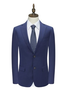 B1583鸟男式春秋西服 羊毛两粒扣无开衩商务西装 22F110