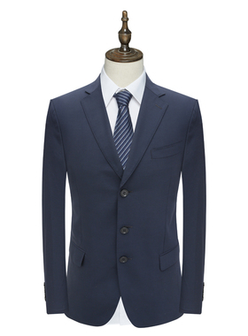 AS144奥春秋男西服 羊毛三粒扣无开衩商务西装外套 37100-1