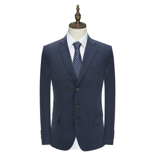 37100 外套 羊毛三粒扣无开衩商务西装 AS144奥春秋男西服