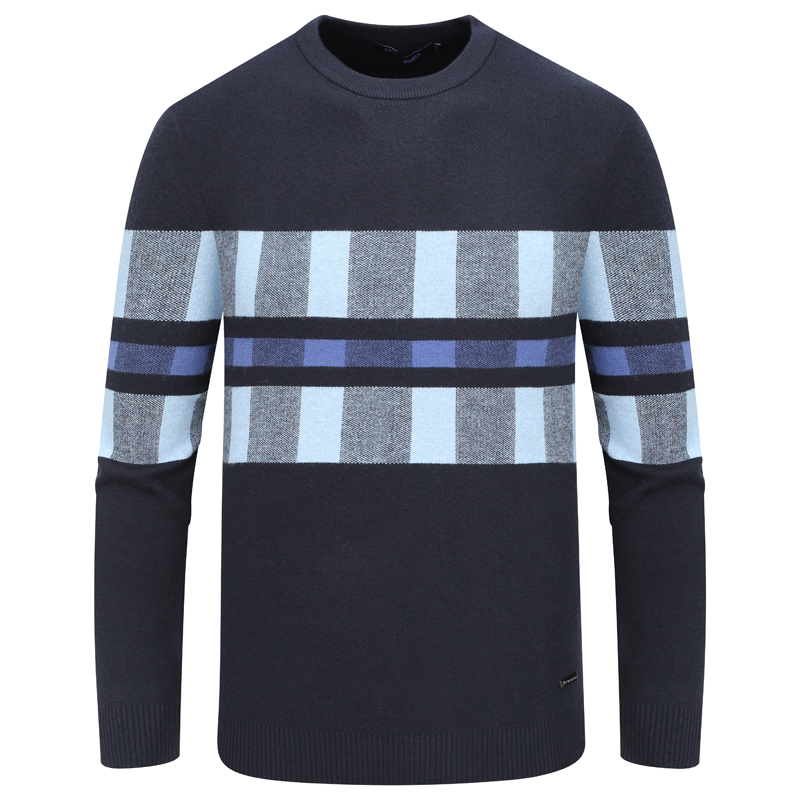 RN25瑞男式春秋长袖卫衣 圆领百搭商务休闲上衣 时尚都市