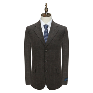 H1420男春秋西服 C0480 纯新羊毛三粒扣无开衩宽松商务西装