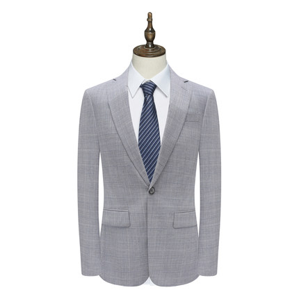 B1590鸟男式春秋西服 绵羊毛两粒扣双开衩商务西装 211031