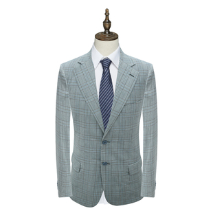 外套 羊毛两粒扣无开衩商务西装 PL75皮春秋男式 西服