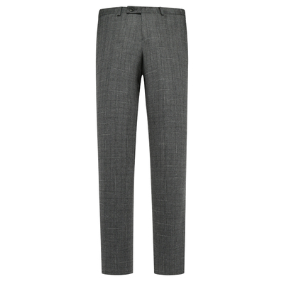 Y1561路春秋男式西裤 羊毛中腰修身商务休闲长裤 深灰色