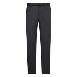 商务休闲长裤 中腰修身 深灰色 休闲裤 AB1043邦纳春秋厚度男式