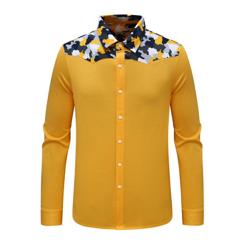 CA778 机场货 卡 春秋男式长袖衬衫 棉百搭商务休闲上衣弹力