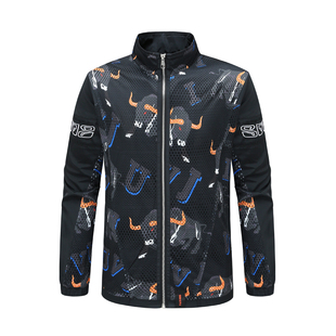 男式 时尚 夹克 黑色 都市 立领舒适休闲外套 H1108春夏薄款