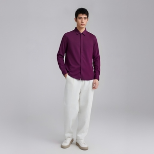 机场货 衬衫 卡 长袖 羊毛百搭商务休闲上衣弹力 春秋男式 CA731