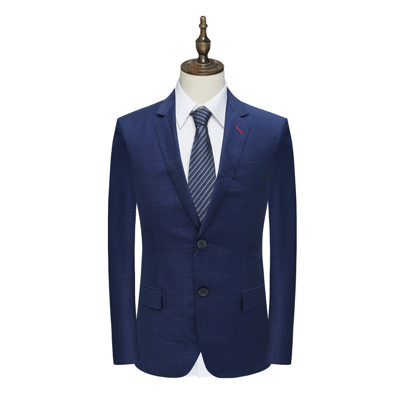 AS119奥 春秋男西服 两粒扣后中开衩商务西装外套 Q19X0502005