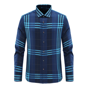 KL256凯LAI牌男式春秋长袖衬衫 棉百搭商务休闲上衣