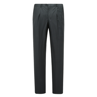 深蓝色1200106 羊毛中腰直筒商务休闲长裤 MY442美春秋男式 西裤