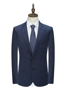 MY327美春秋厚度男式西服 羊毛两粒扣无开衩商务休闲西装 1200299