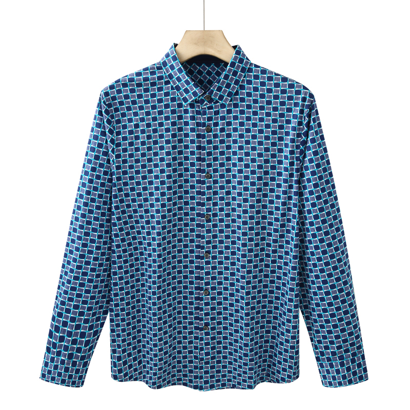 CA168 机场货 卡春秋男式长袖针织衬衫 棉开衫休闲商务上衣 弹力