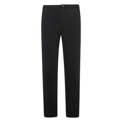 J1547鸟春夏男式休闲裤 中腰修身商务休闲长裤 黑色弹力