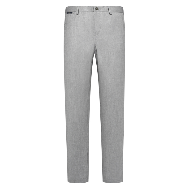AB1183邦纳春秋厚度男式休闲裤 中腰修身商务休闲长裤 浅灰色