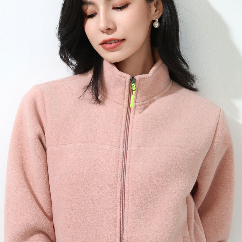 美容院工作服女秋冬装加绒加厚卫衣定制养生馆SPA美甲店工装外套