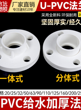 PVC法兰片给水管加厚法兰给上水管法兰盘 202532 506375110 160
