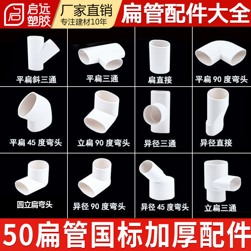 扁三通扁管地漏排水管图片