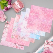 15厘米手工纸折纸正方形折纸樱花粉diy纸儿童手工课材料少女心