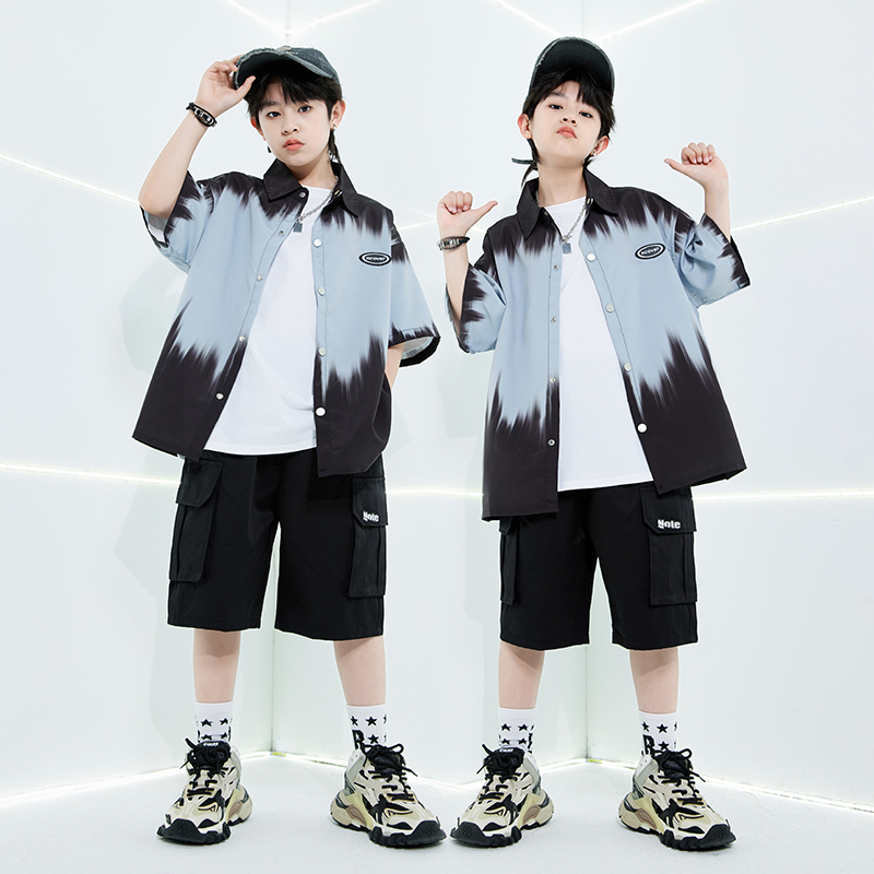 街舞儿童潮服演出服套装hiphop