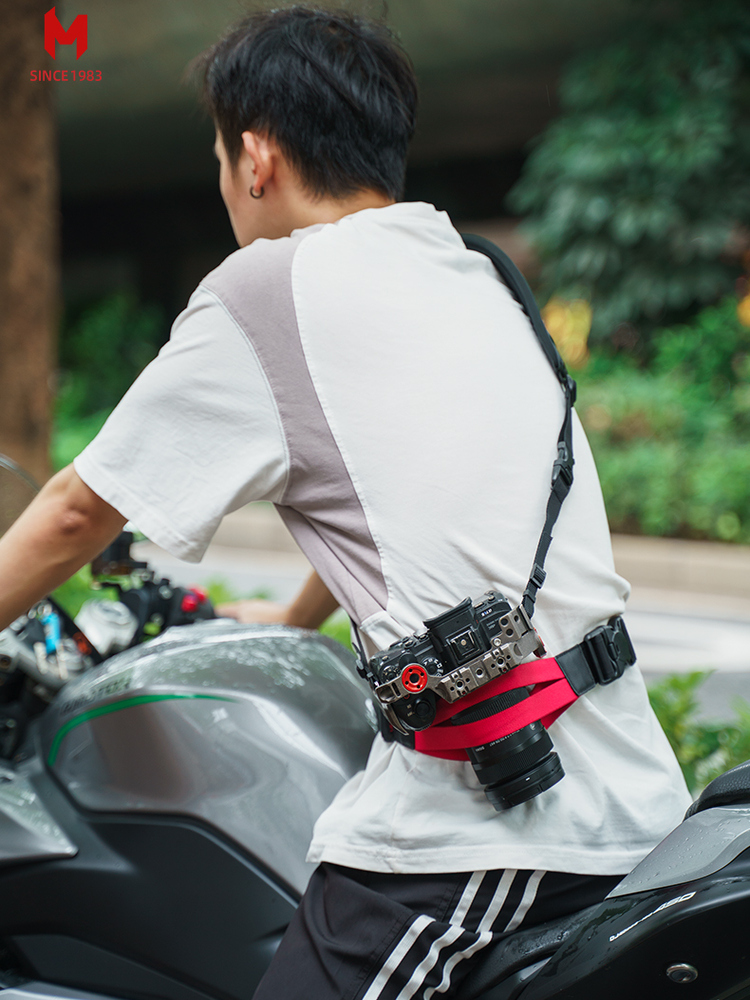 马田相机固定腰带骑行摄影登山徒步单反微单镜头防碰撞剐蹭晃动减