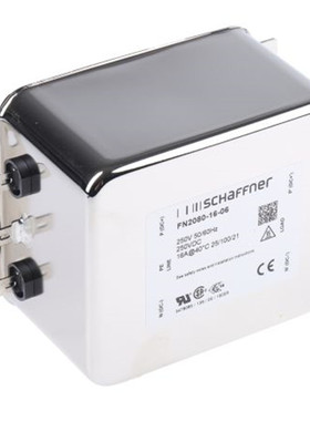 FN2080-16-06 原装Schaffner夏弗纳FN2080单相RFI滤波器16A250VAC