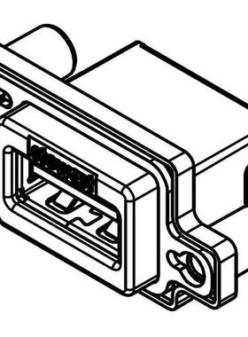 SS-52200-002[USB Single Port RA USB SealJack]