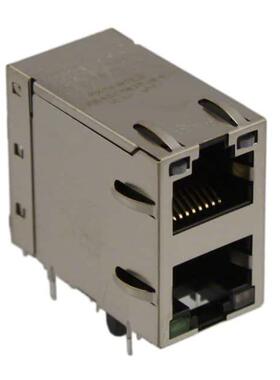 0845-2R1T-E4 CONN MAGJACK 2PORT 1000 BASE-T