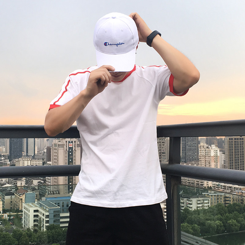 KK Studio fresh Hit color stripe half sleeve Base coat pure cotton T-shirts Short sleeved T-shirt men and womenin the Men's clothing, T-shirt  category - from Buy2taobao.com to provide professional Taobao agent buy service