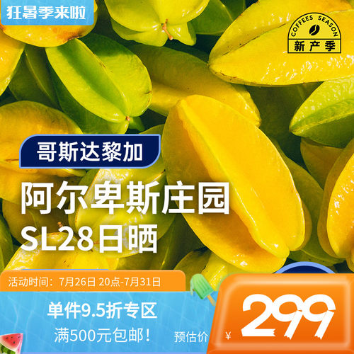 哥斯达黎加SL28日晒印格咖啡生豆