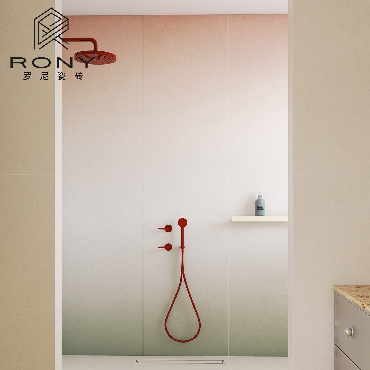 法式渐变粉微水泥瓷砖酒店厕所卫生间墙砖浴室客厅防滑地砖复古砖,家装主材,微水泥瓷砖,淘宝优惠券,粉丝福利购,淘宝优惠卷