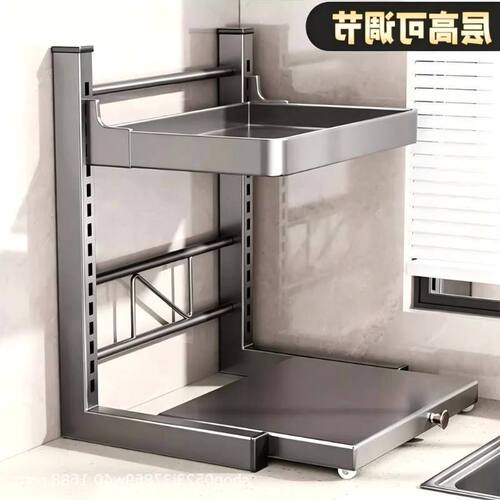 子多层架台面收纳可微波炉多功能