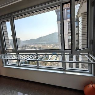 防护栏折叠护栏护栏防盗窗家用室外伸缩高层多功能室内阳台窗户