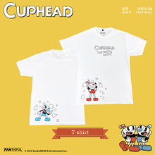 [FANTHFUL] 茶杯头T恤 夏季短袖白色 CUPHEAD官方正版游戏周边