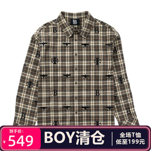 BOY LONDON专柜正品外套男女梭织长袖衬衫B261N2100208