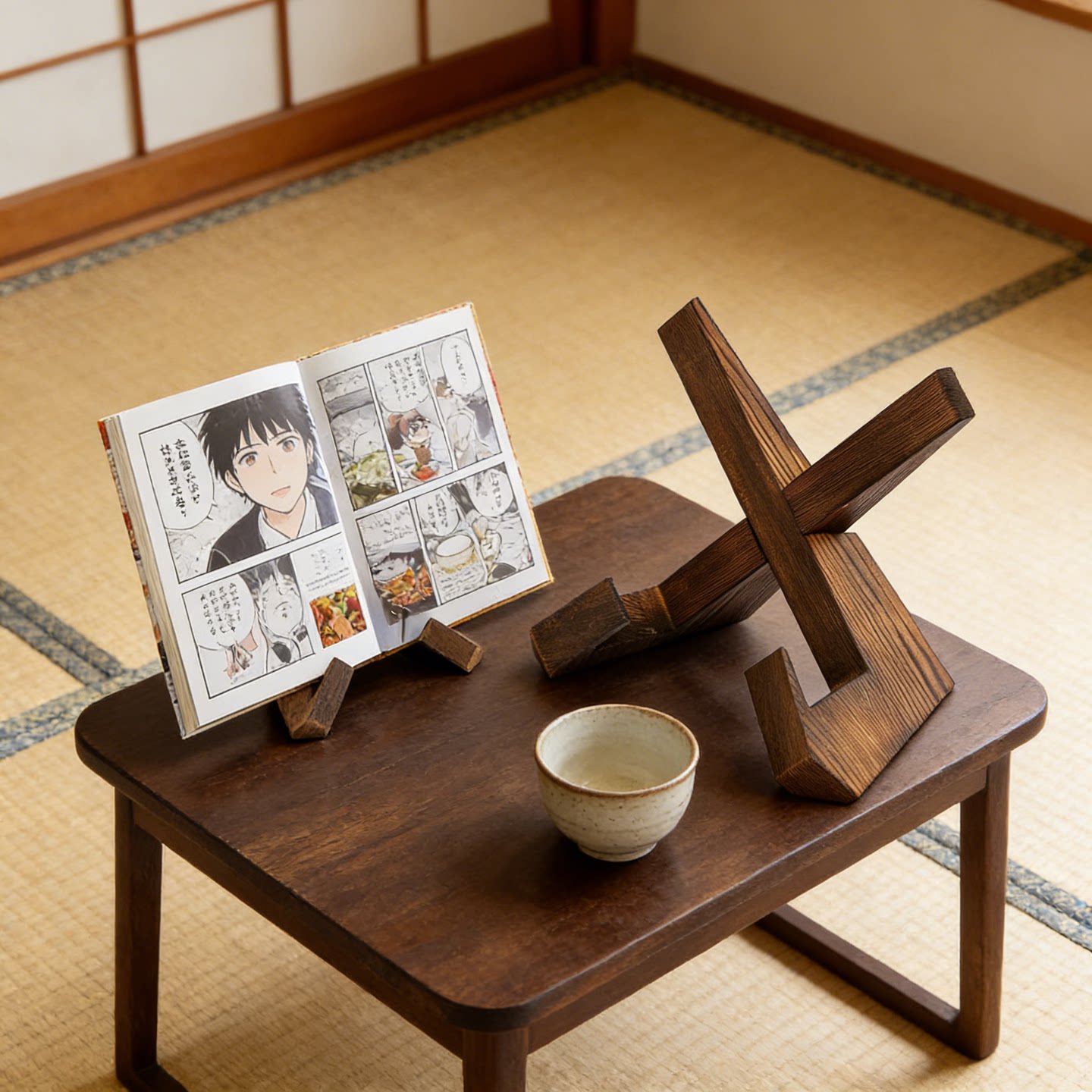 食谱架木制办公神器书籍实木文件架乐诵经架ipad陈列支撑售楼部