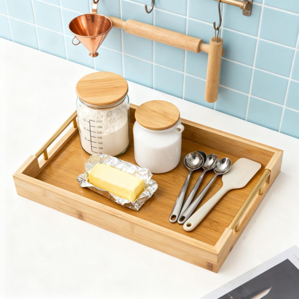 双耳手提水果盘稳固简约待客零食瓜子水杯子茶托早茶规整面包盘