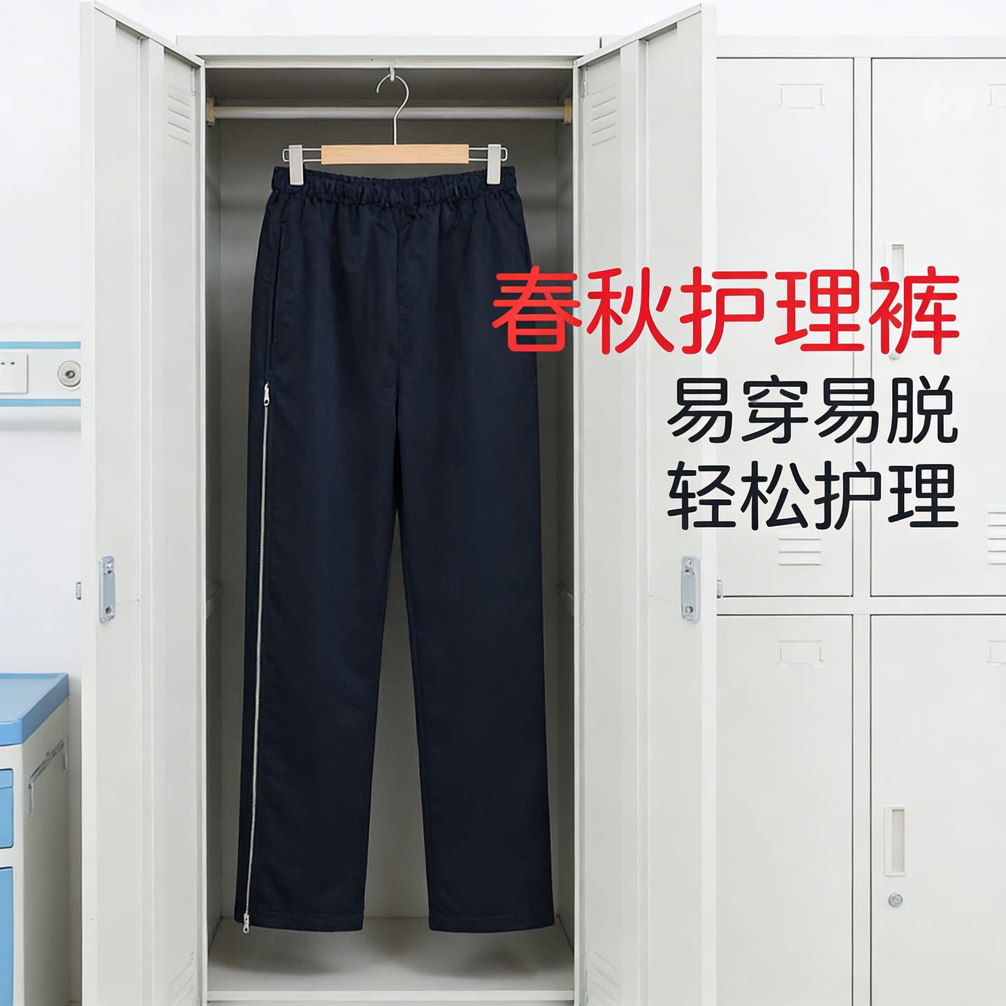 开裆手术前开侧开易穿脱专用裤护理裤方便裤术后陪护住院神器睡裤