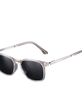 90后时尚纯钛板材超轻女男太阳镜