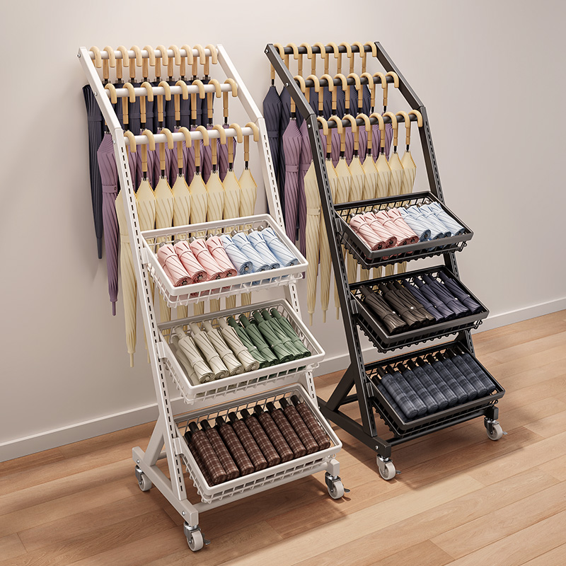 超市雨伞展示架办公楼商用入户遮阳伞置物架可移动商场沥水架子