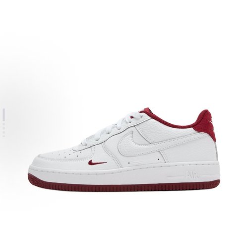Nike Air Force 1 Lv8 皮革 3 低帮 儿童板鞋 白红HF0952-100